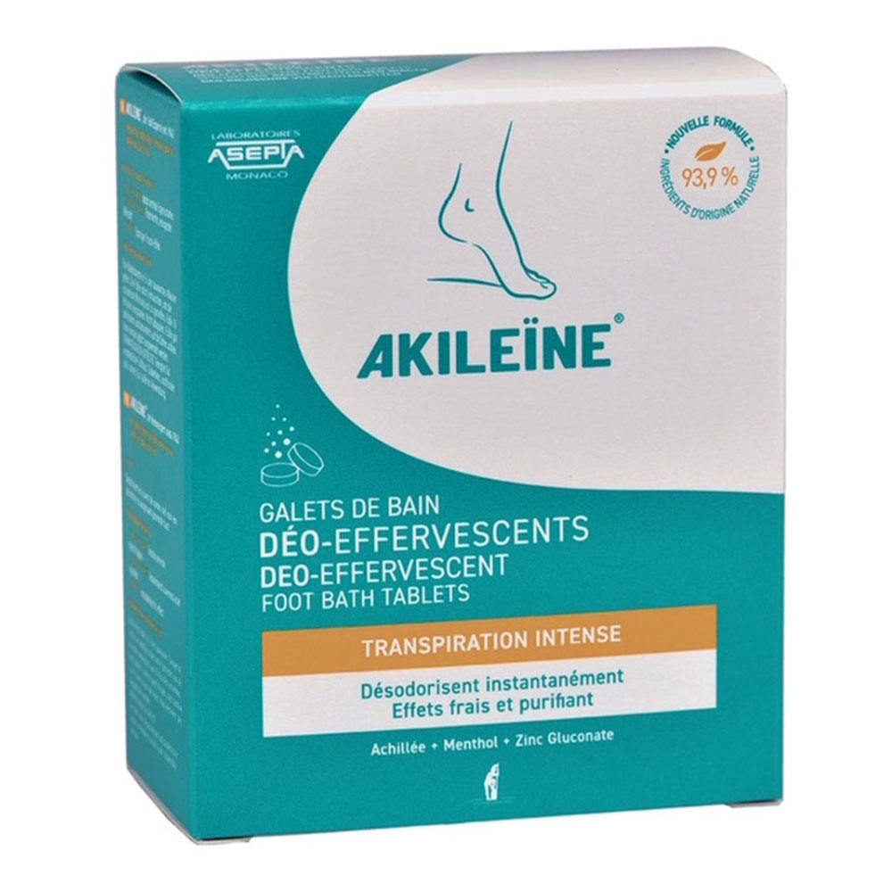 Asepta Akileine Tavolette effervescenti deodoranti per il bagno 6 x 12 g