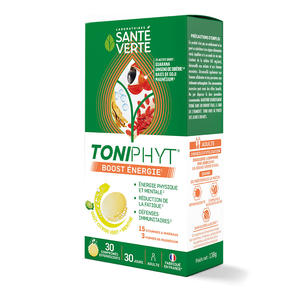 Sante Verte Toniphyt Boost gusto limone-menta 30 compresse