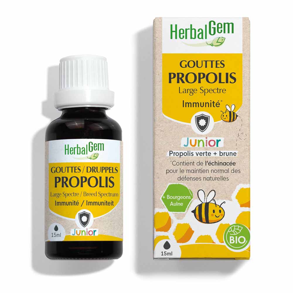 Herbalgem Propolis Gocce per la gola Junior Bio 15ml