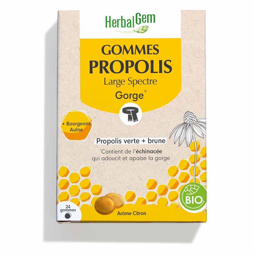 Herbalgem Propolis Gomme biologiche a largo spettro x24