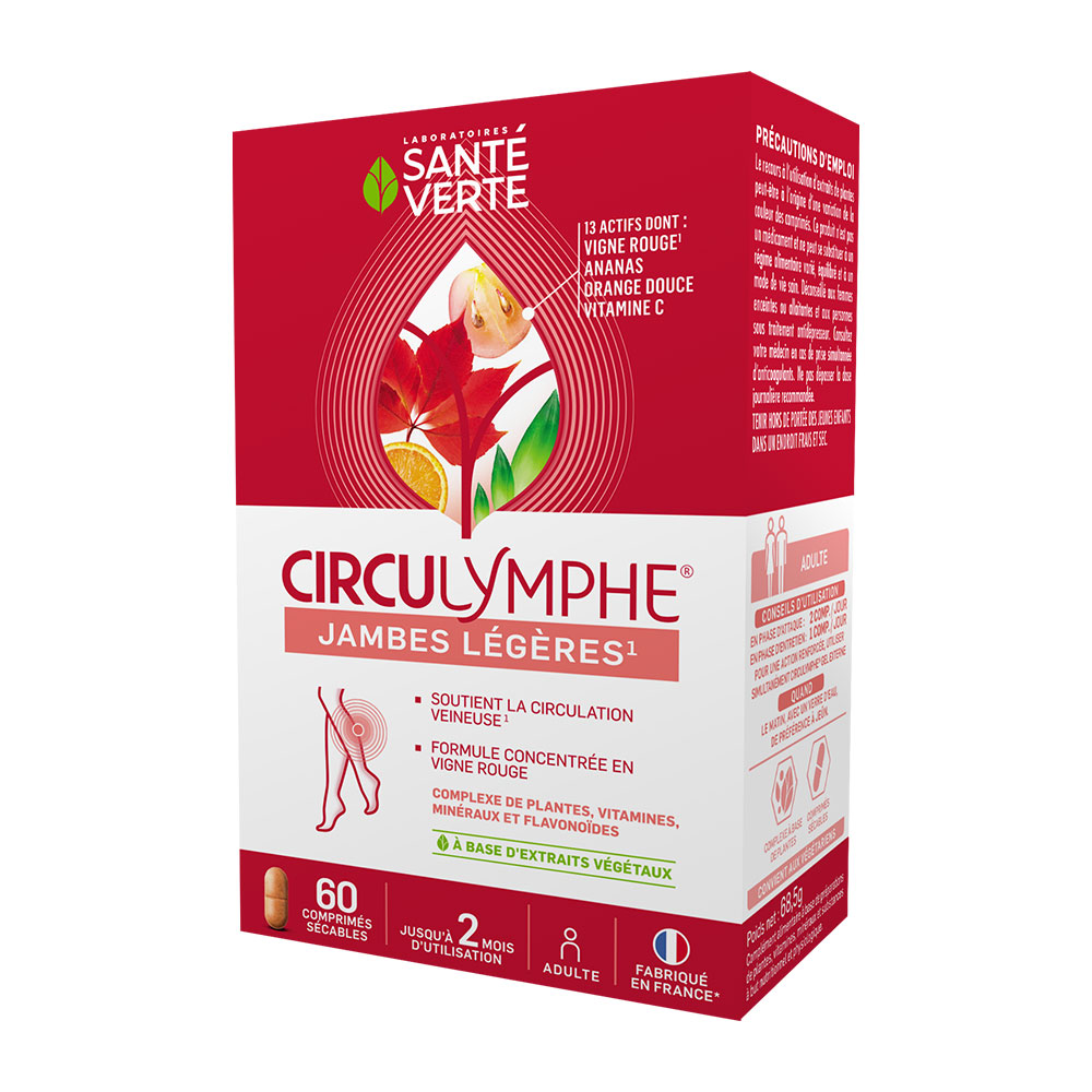 Sante Verte Circulymphe Gambe leggere 60 compresse