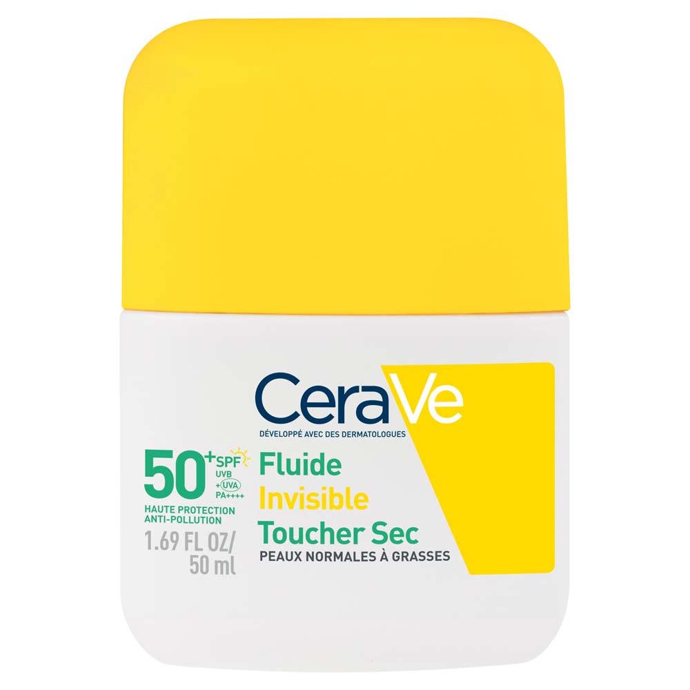 Cerave Fluido invisibile tocco asciutto SPF50+ alta protezione per il viso 50 ml