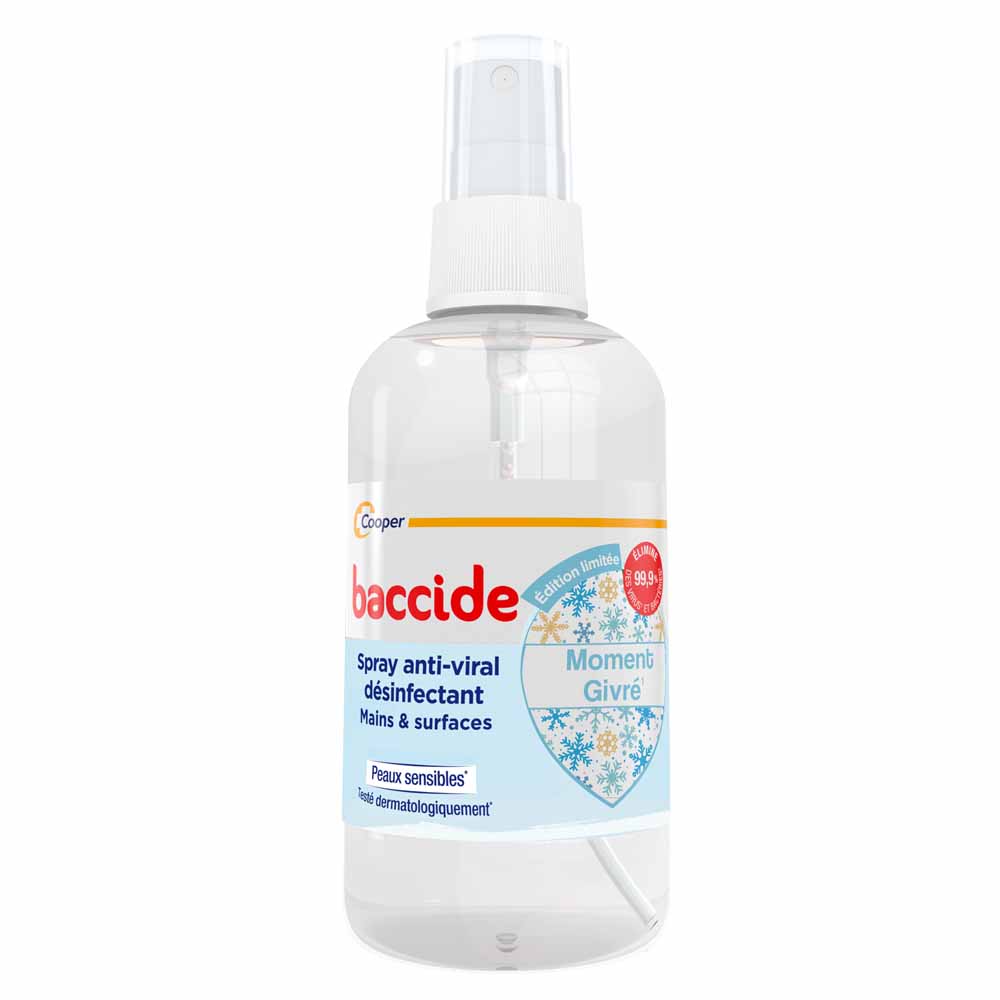 Baccide Spray antivirale disinfettante momento ghiacciato per mani e superfici 100 ml