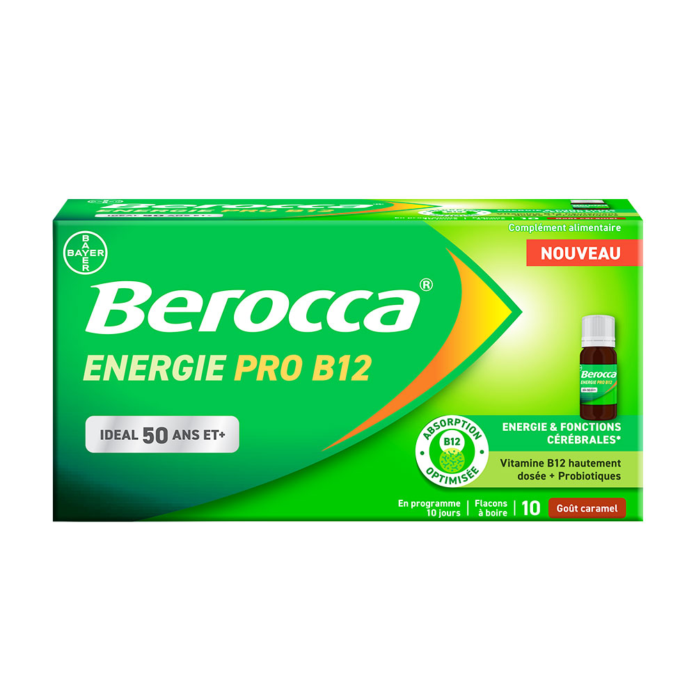 Bayer Berocca Energia Pro B12 a partire dai 50 anni 10 fiale