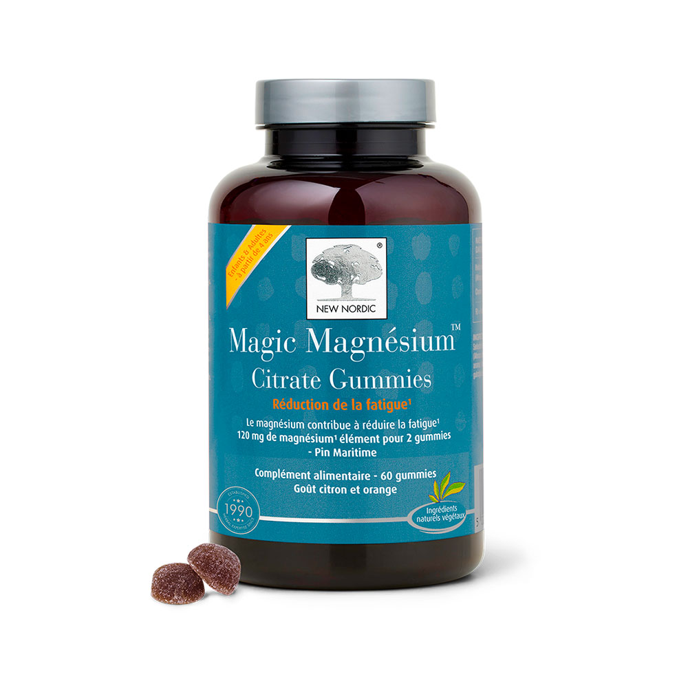 New Nordic Magic Magnésium Citrate gusto limone arancia 60 caramelle gommose