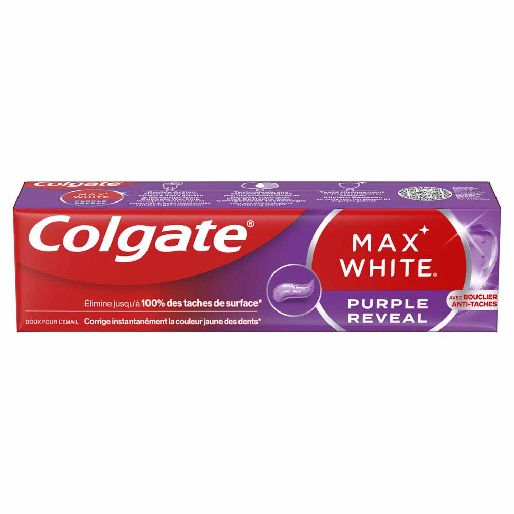 Colgate Max White Dentifricio viola anti-macchie 75 ml