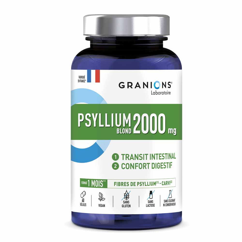 Granions Psyllium 1000 mg 1 mese di cura 60 capsule