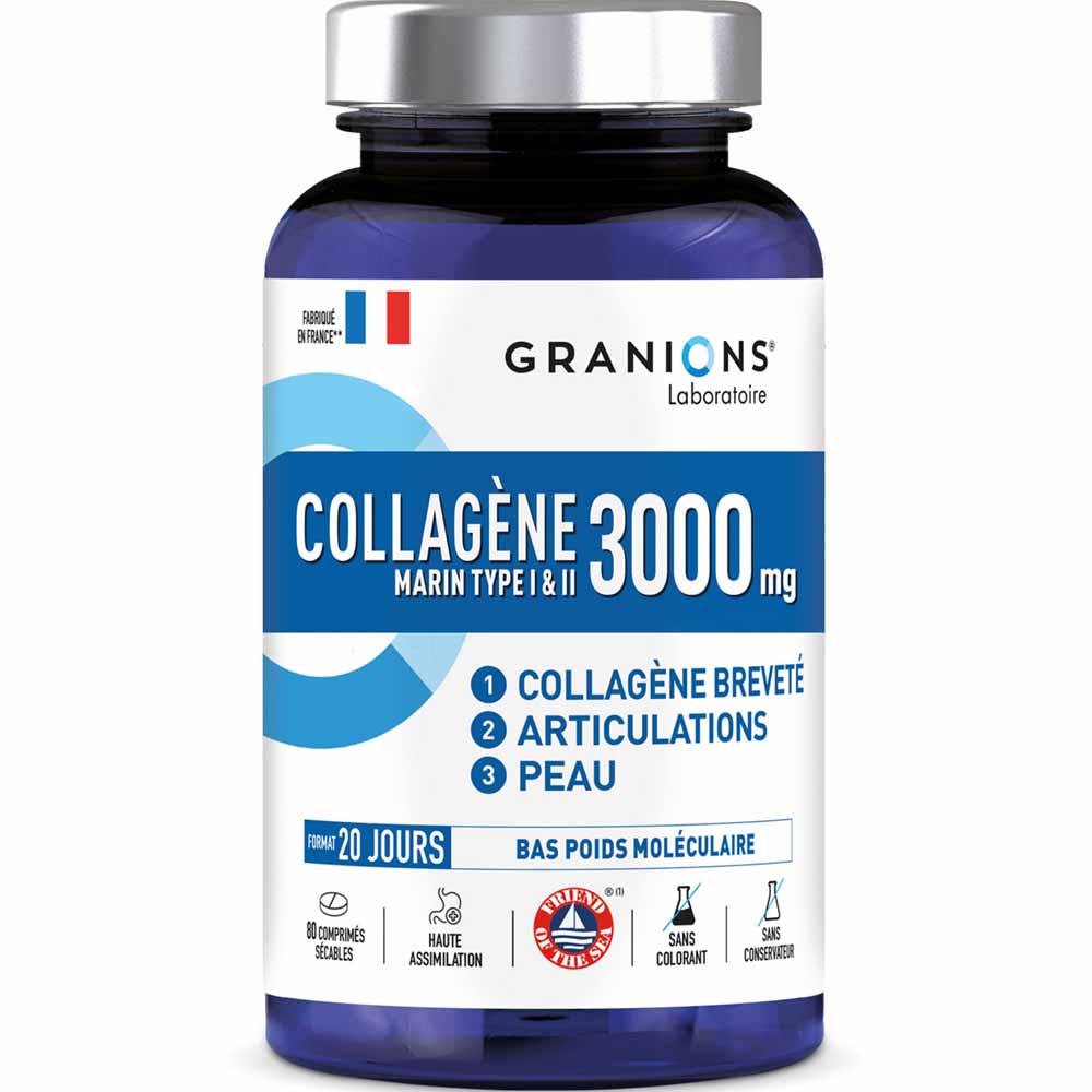 Granions Collagene marino tipo I e II 3000 mg 80 compresse
