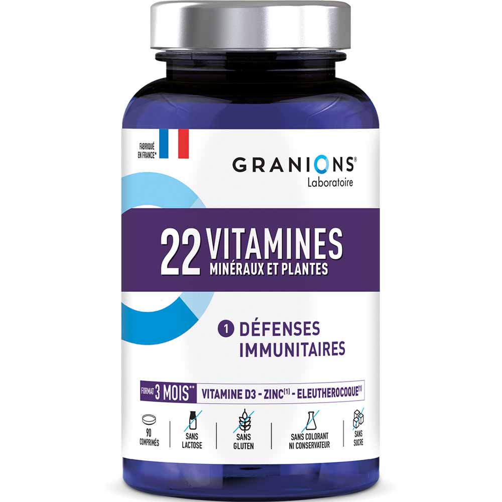 Granions 22 Vitamine, Minerali e piante 90 compresse