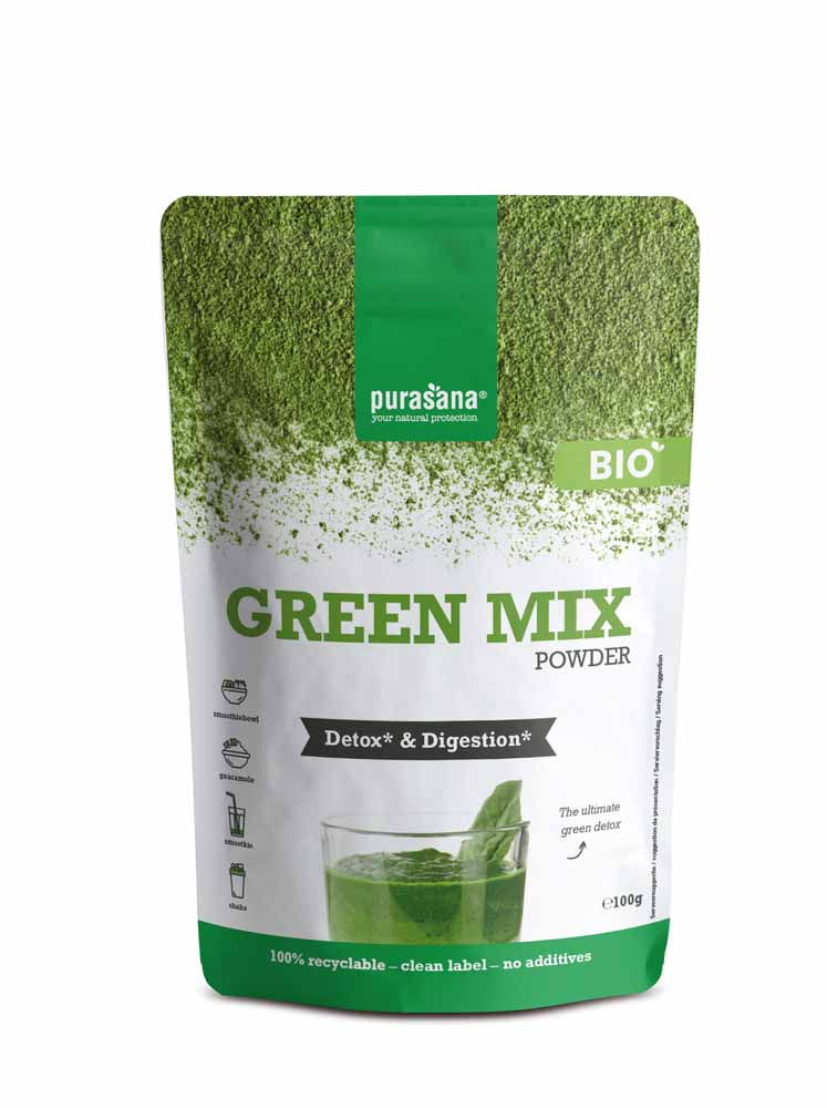 Purasana Mix verde in polvere 100 g
