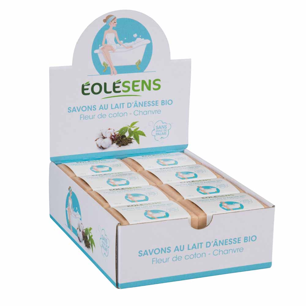 Eolesens Sapone al latte d'asina con fiori di cotone 100 g