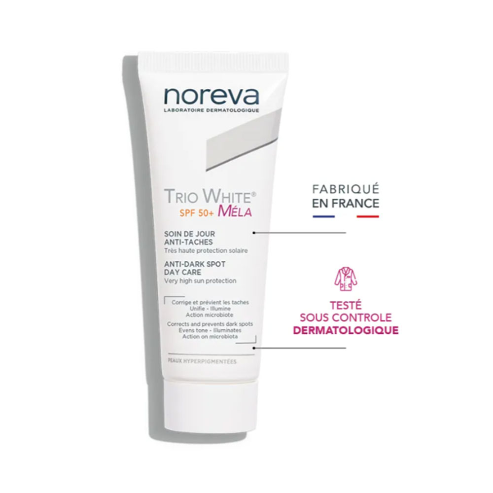 Noreva Trio White Méla Crema giorno SPF 50+ anti-macchie 40 ml