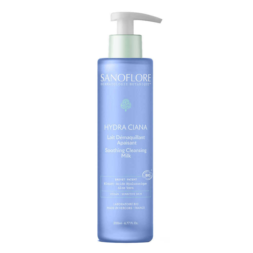 Sanoflore Hydra Ciana Latte struccante lenitivo bio 200 ml