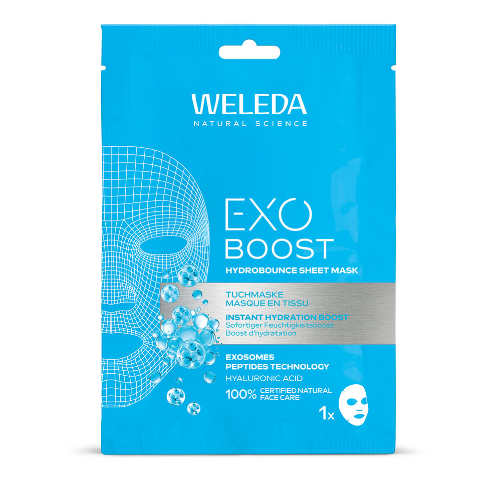 Weleda Exo Boost Maschera idratante in tessuto 20 ml