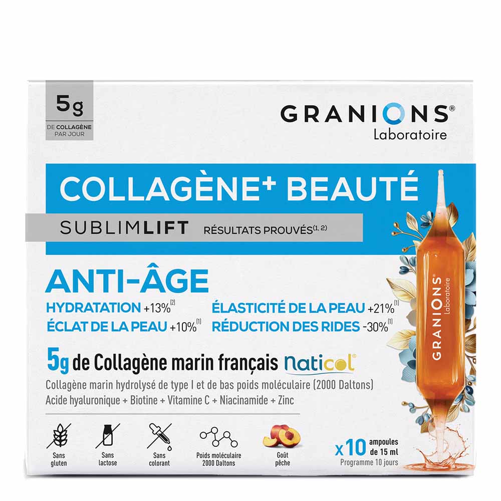 Granions SublimLift Collagene+ bellezza anti-età 10 ampolle da 15 ml