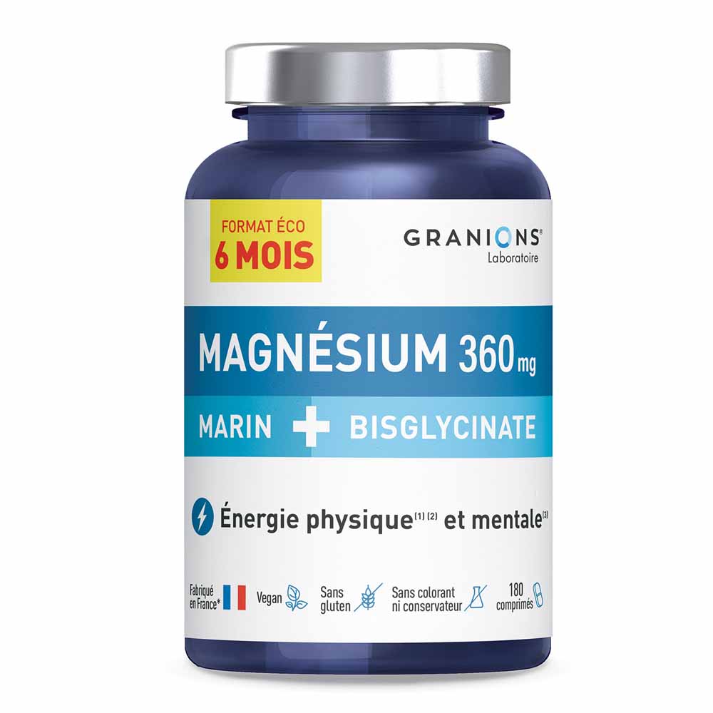 Granions Magnesio marino + bisglicinato 360 mg 180 compresse
