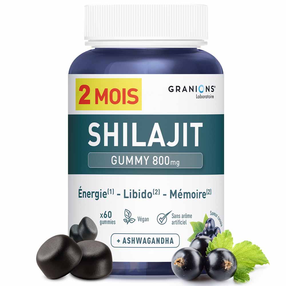 Granions Shilajit 800 mg gusto ribes 60 caramelle gommose