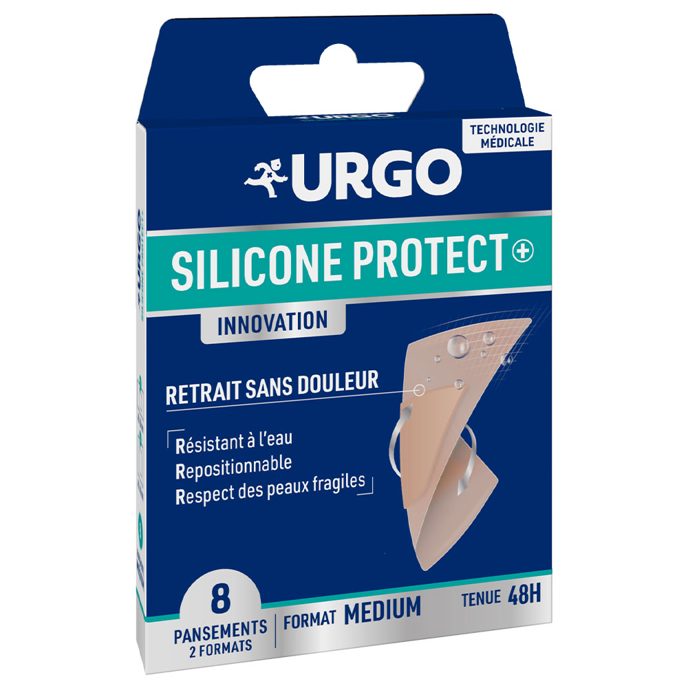 Urgo Silicone Protect+ Cerotti formato medio 8 unità