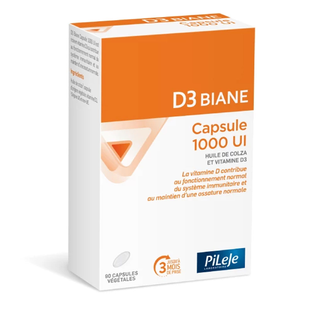 Pileje D3 Biane Vitamina D3 1000 UI 90 capsule