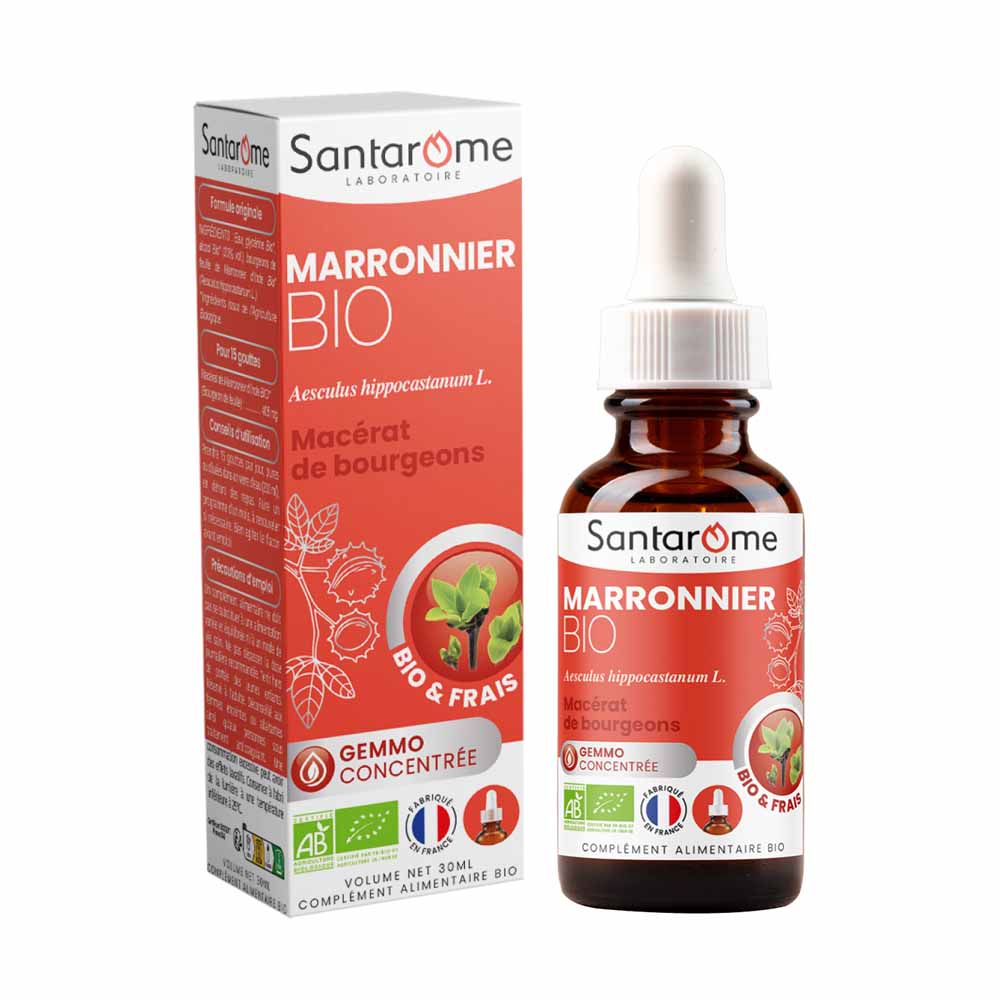 Santarome Gemmo Maceratino di gemme di Ippocastano bio 30 ml