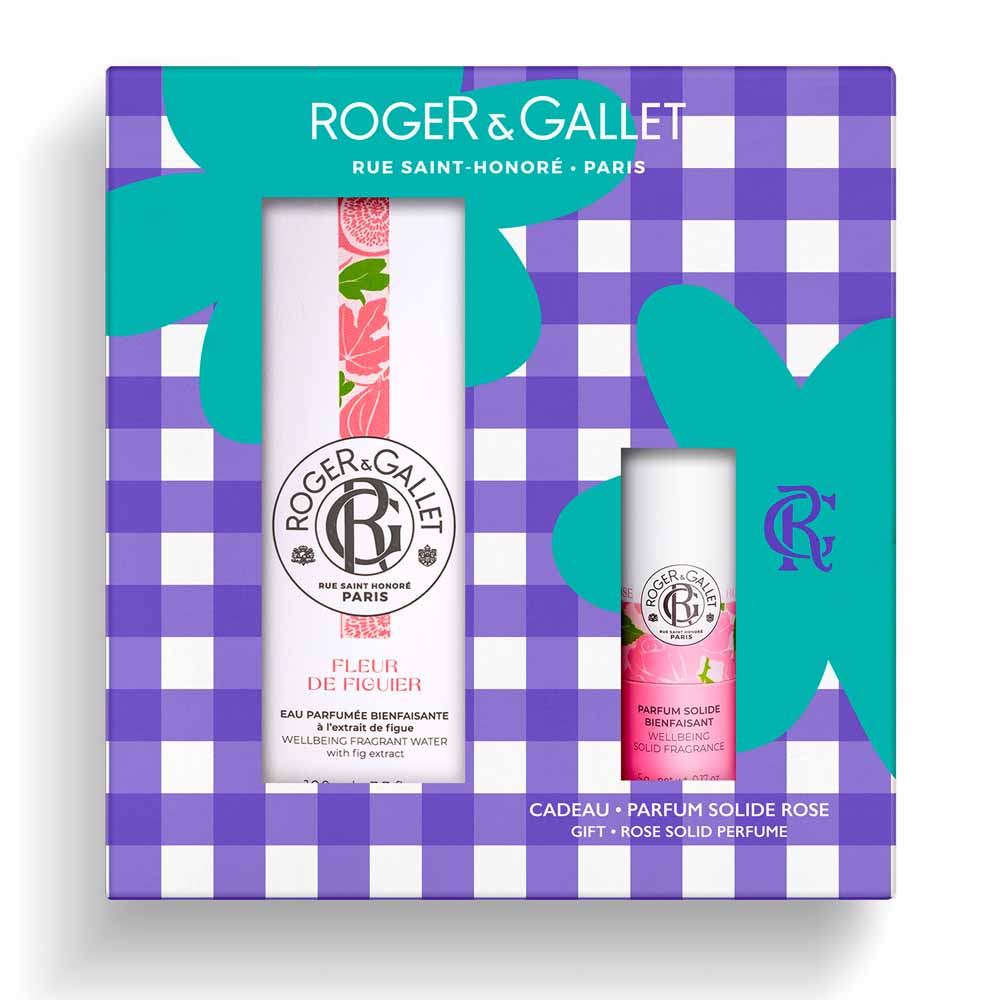 Roger & Gallet Cofanetto Eau de Parfum Fleur de Figuier 100 ml + profumo solido 5 g
