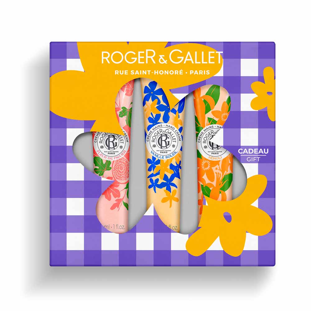 Roger & Gallet Cofanetto trio creme mani fico, vaniglia, neroli 30ml