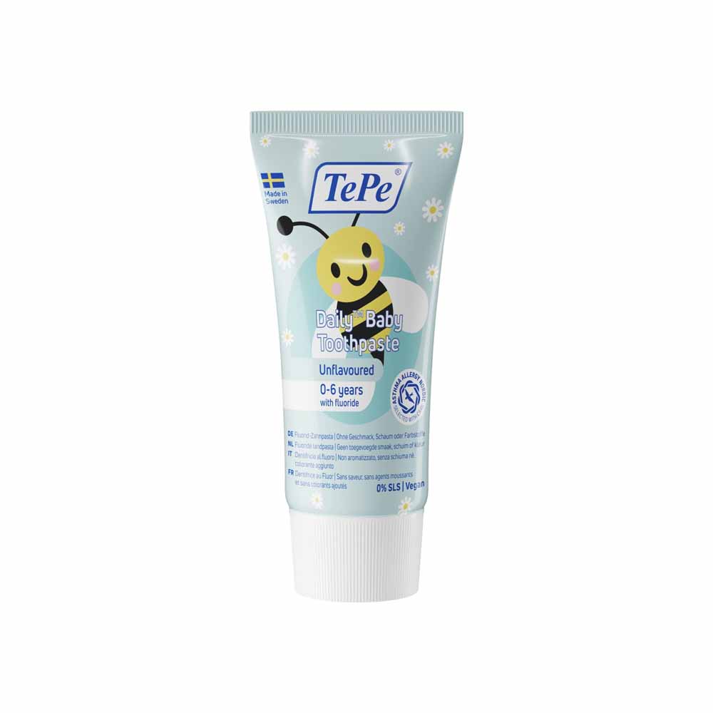 TePe Daily Dentifricio al fluoro per bambini da 0 a 6 anni gusto neutro 50 ml