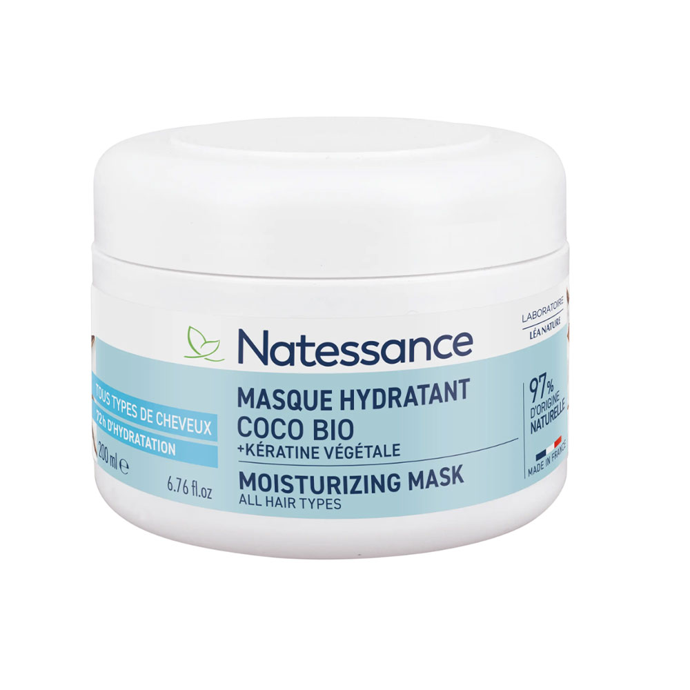 Natessance Maschera idratante coco bio e cheratina vegetale 200 ml