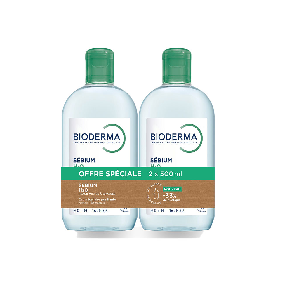 Bioderma Sebium Acqua micellare per pelli grasse 2 x 500 ml
