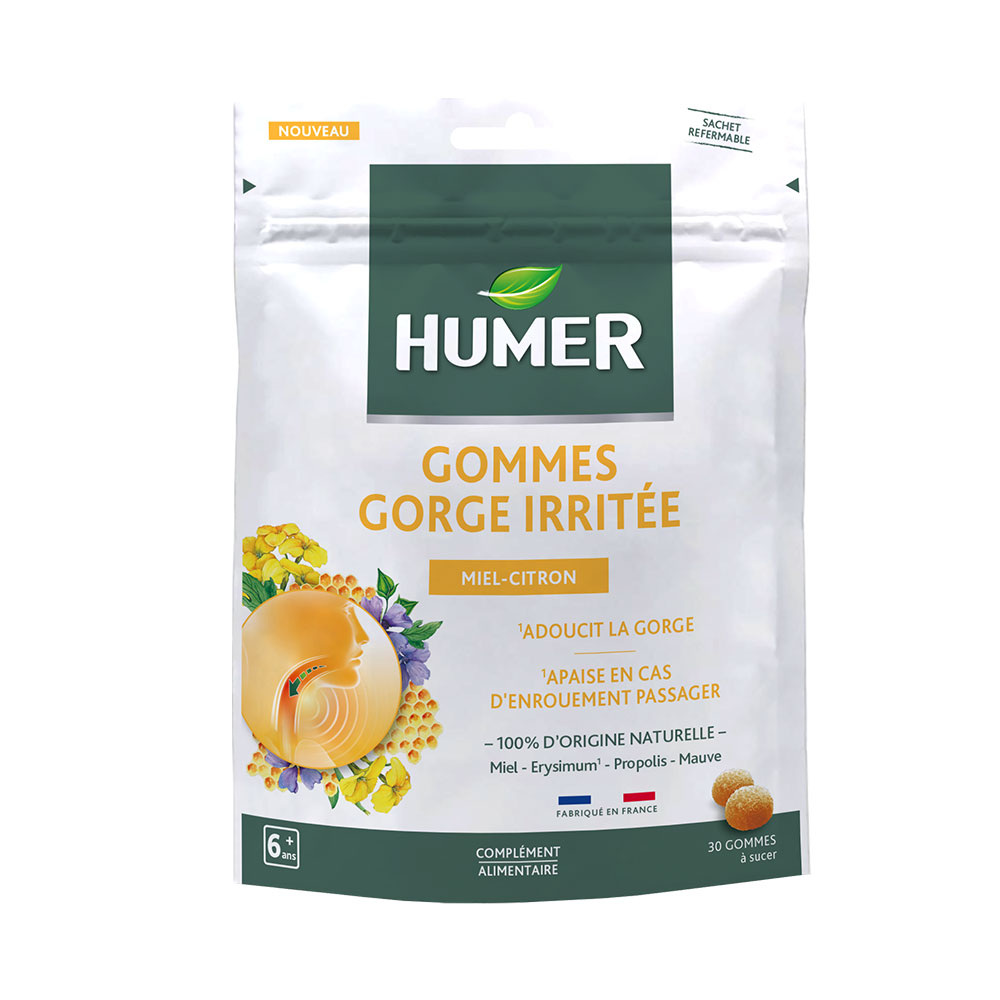 Humer Gola irritata al gusto limone 30 caramelle gommose