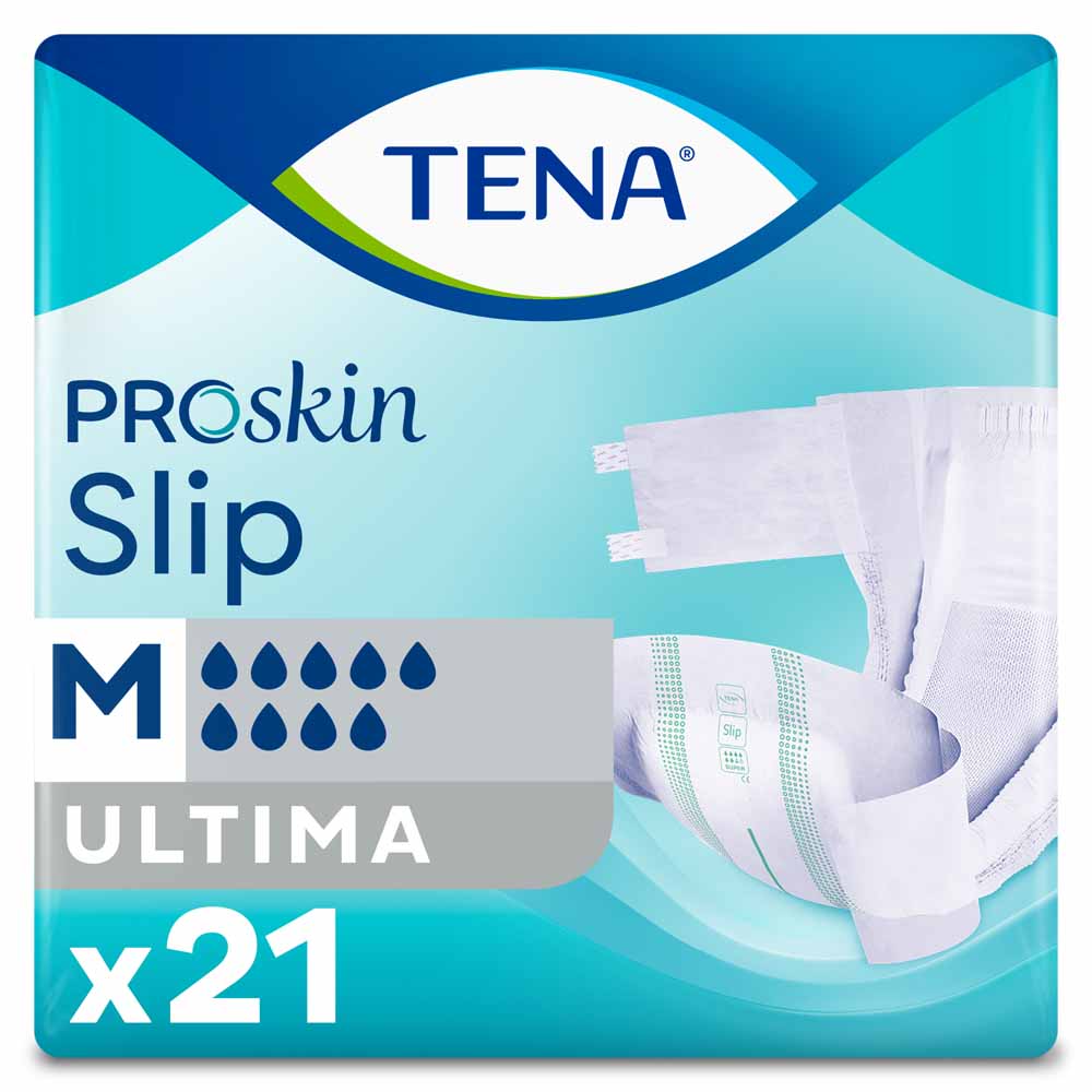 Tena Slip Mutandine assorbenti ProSkin Ultima taglia M per cambi completi 21 unità