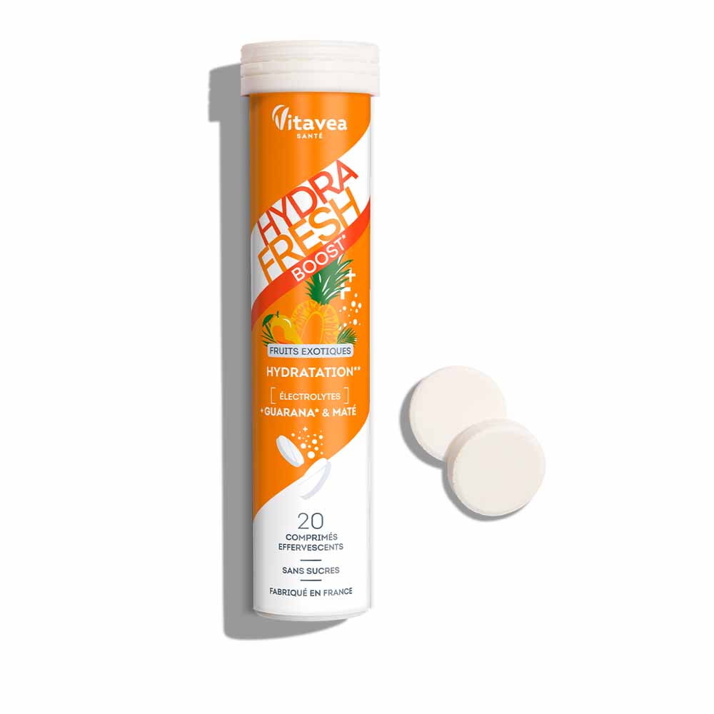 Vitavea Santé Idratazione potenziata con guarana e maté gusto frutti esotici 20 compresse effervescenti