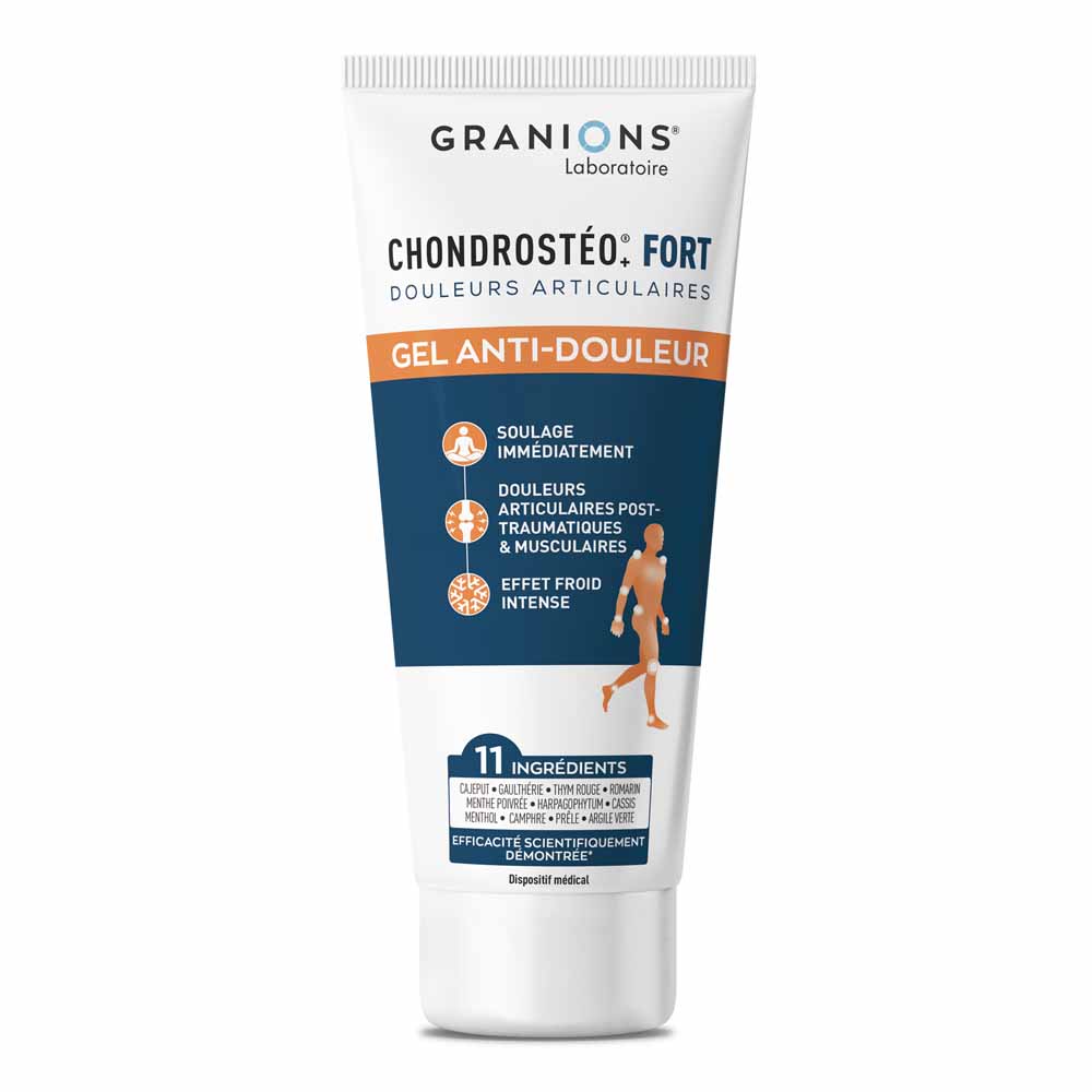 Granions Chondrostéo Gel antidolore con effetto freddo intenso per sollievo immediato 100 ml