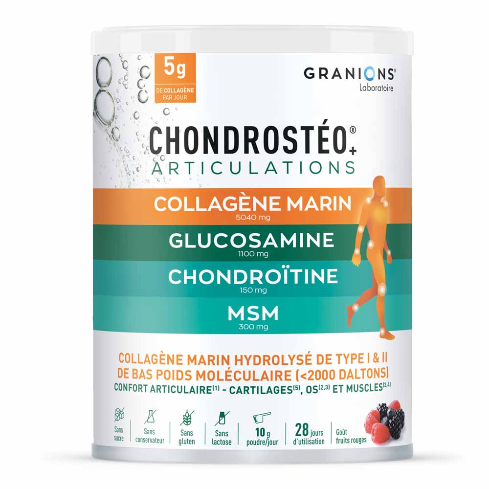 Granions Chondrostéo Collagene marino Giunti Frutti di bosco 280g