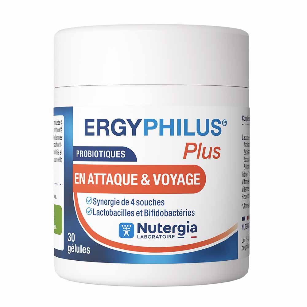 Nutergia Ergyphilus Probiotici plus per attacco e viaggio 30 capsule