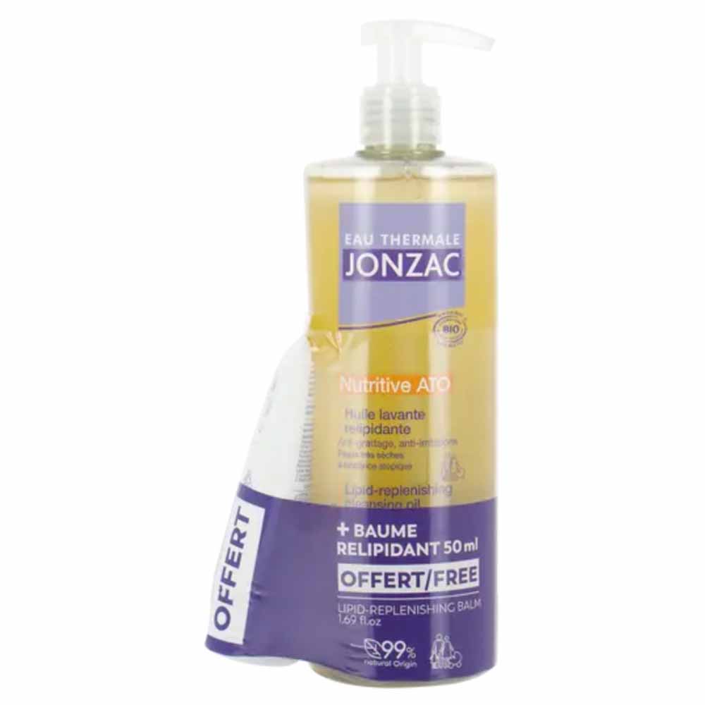 Eau thermale Jonzac Olio detergente relipidante e balsamo ATO 550 ml