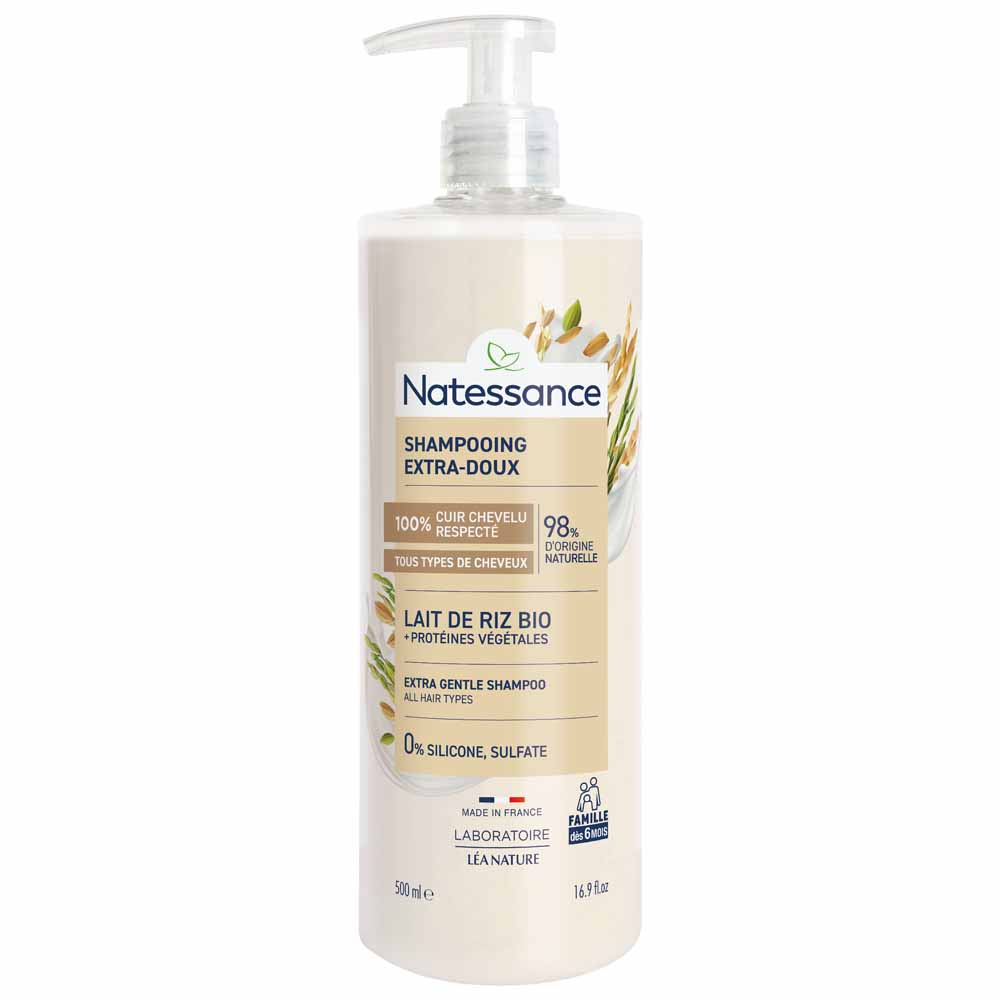 Natessance Shampoo extra delicato latte di riso 500 ml
