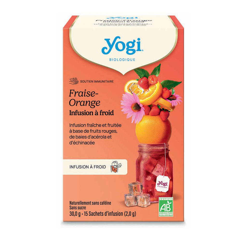 Yogi Tea Infuso freddo fragola arancia 15 bustine