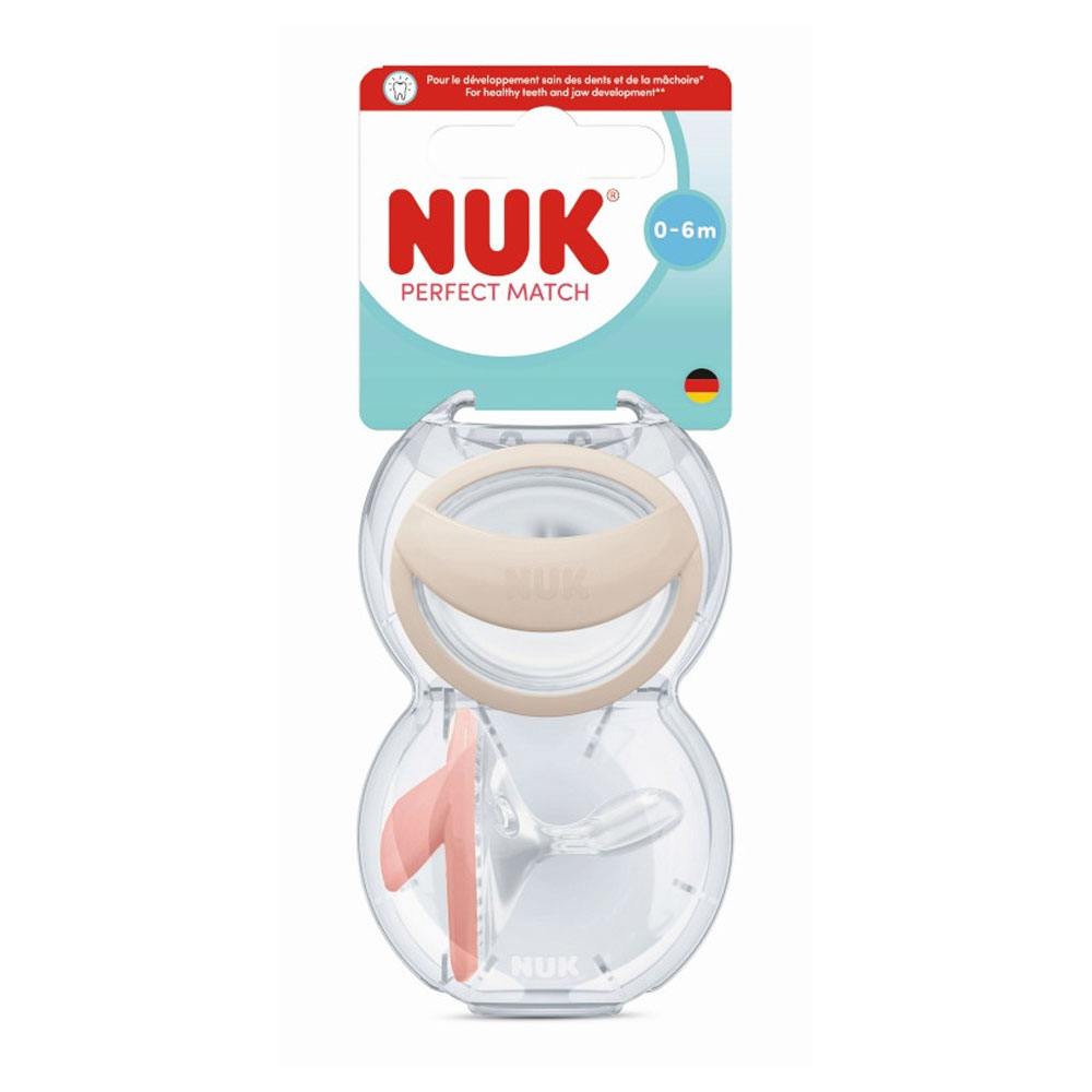 Nuk Mommyfeel Succhietti fisiologici in silicone da 0 a 6 mesi x2