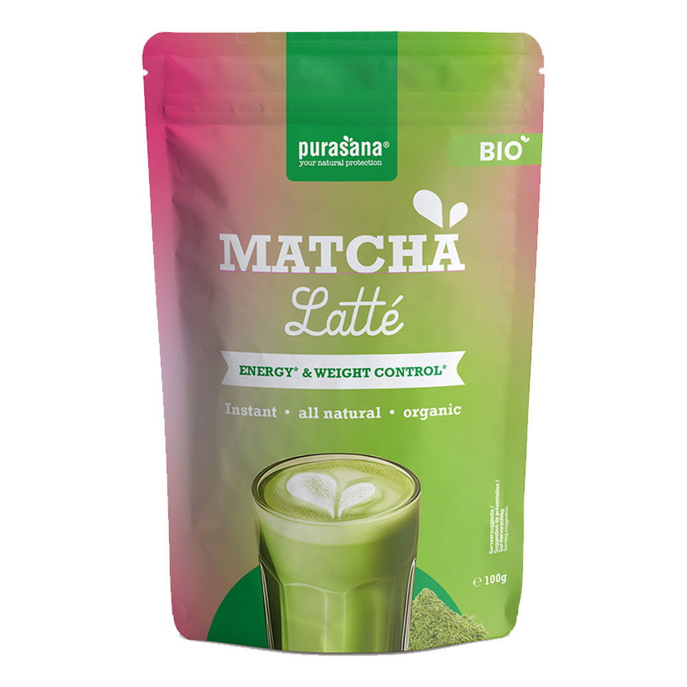 Purasana Latté istantaneo al matcha 100 g