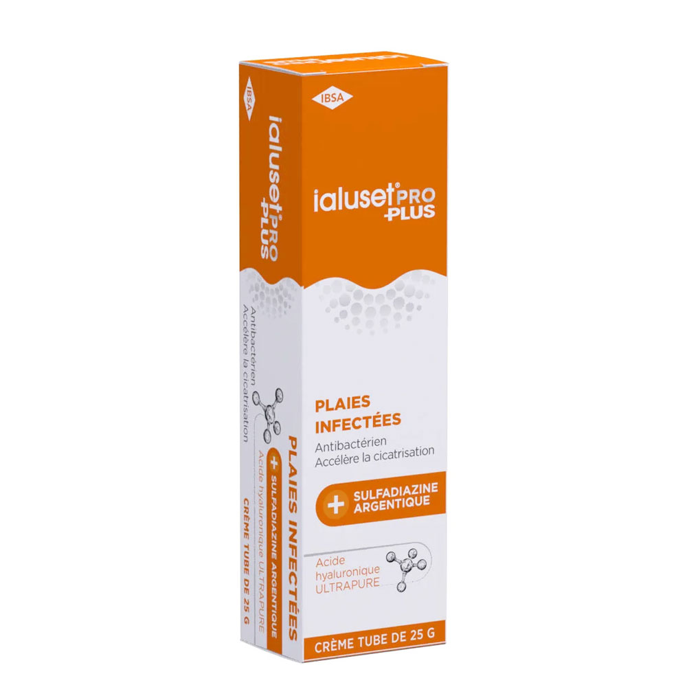 IBSA Ialuset Pro Plus Crema antibatterica per ferite infette 25 g