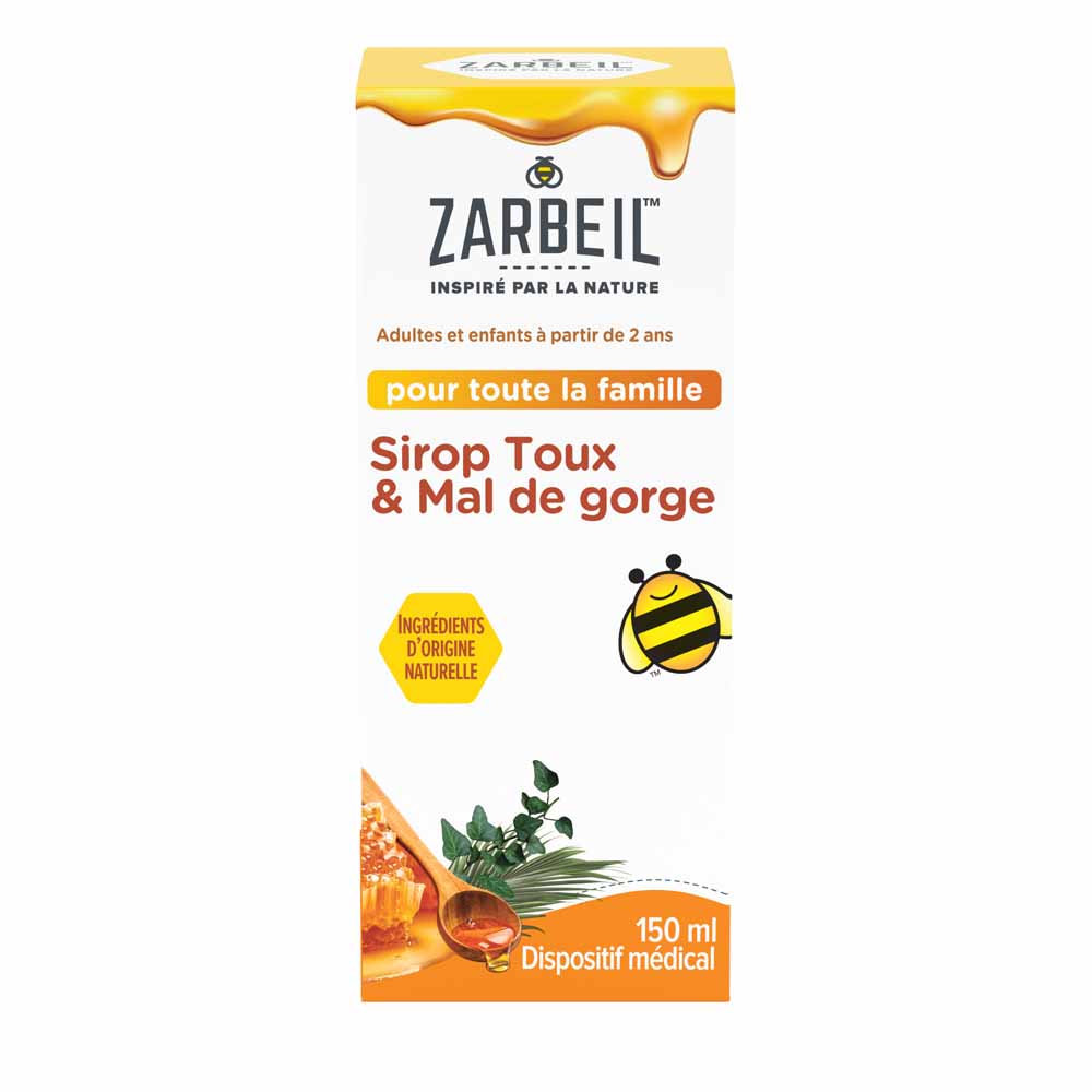 Zarbeil Sciroppo per tosse e mal di gola con miele 150 ml
