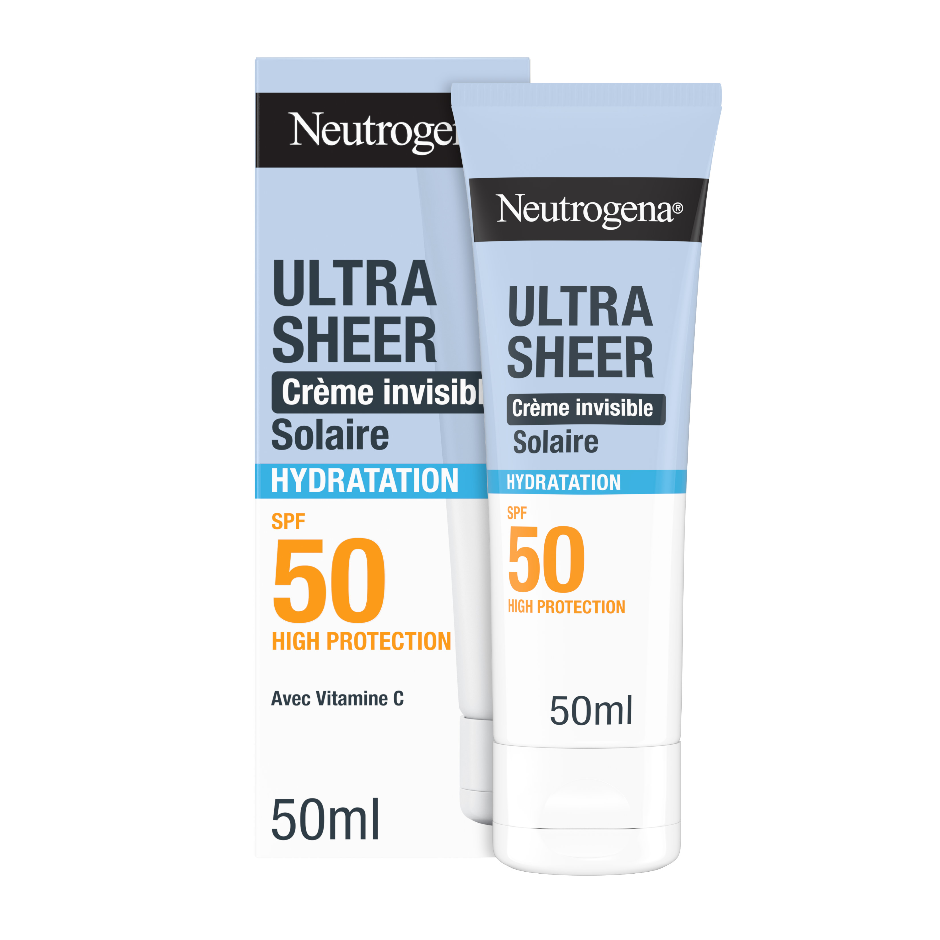 Neutrogena Ultra Sheer Crema solare viso invisibile idratante SPF50 50 ml