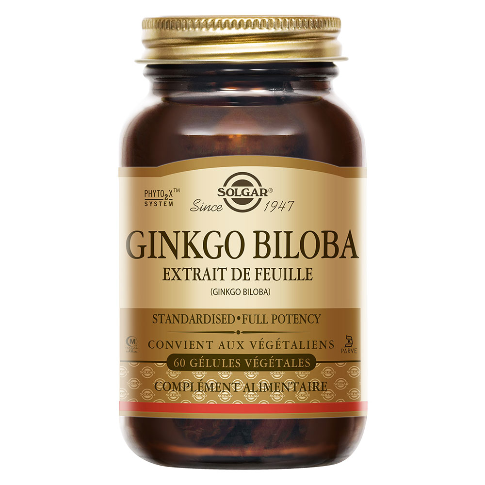 Solgar Ginkgo biloba SPF per circolazione sanguigna e azione antiossidante 60 capsule vegetali