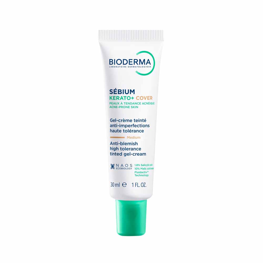 Bioderma Sébium Kerato + Gel crema colorato medium per imperfezioni 30 ml