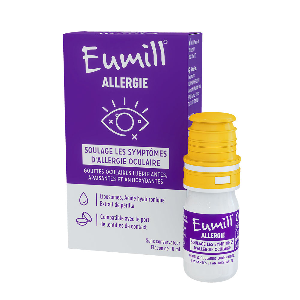 Eumill Gocce oculari lubrificanti per i sintomi allergici