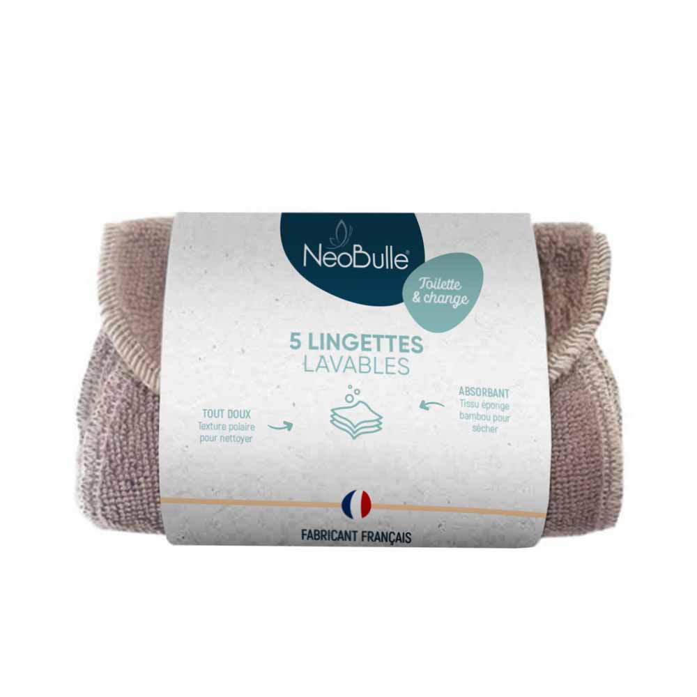 Neobulle Igiene e cambio del pannolino Salviette lavabili x 5