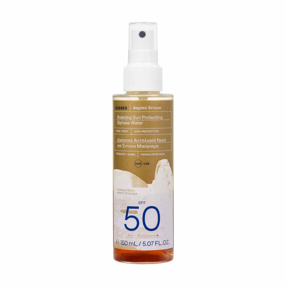 Korres Acqua bifase abbronzante Aegean Bronze SPF50 150 ml