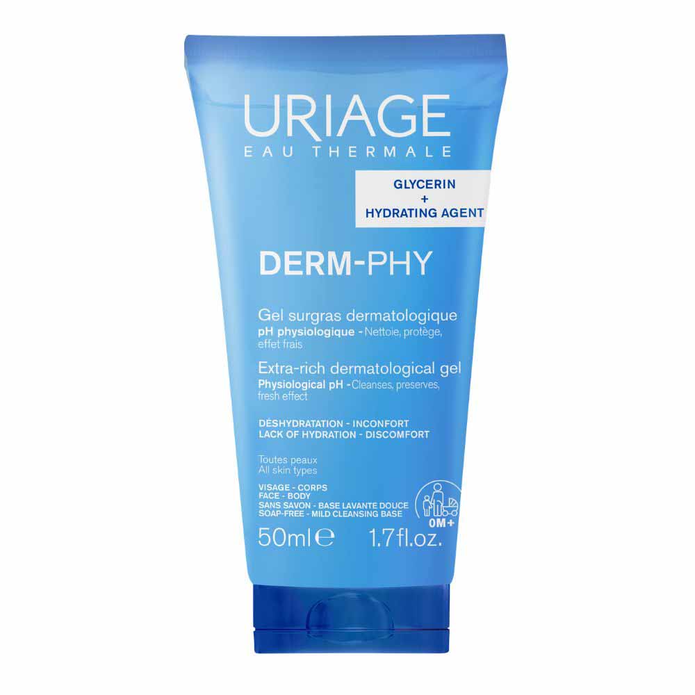 Uriage Derm-Phy Gel doccia surgrasso dermatologico e corpo 50 ml