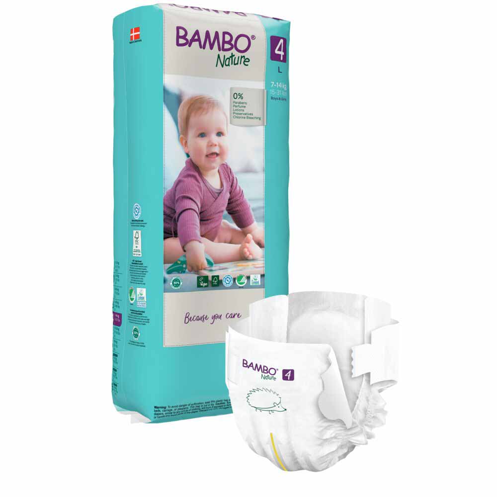 Bambo Nature Pannolini L taglia 4 da 7 a 14 kg x48